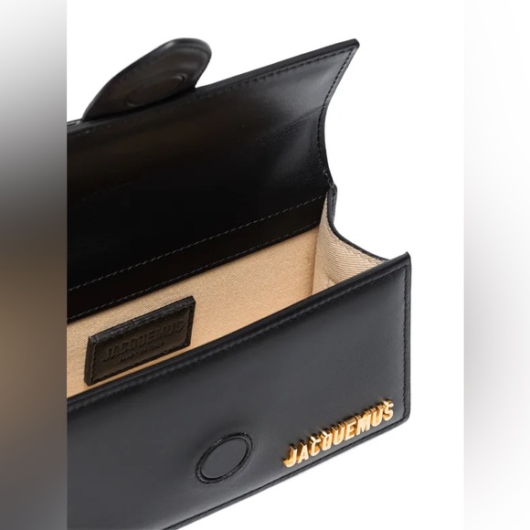 NWOT Jacquemus Le Bambino Mini Black Leather Tote Bag - Picture 4 of 11